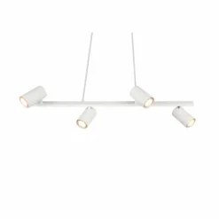 Luminaires Trio Suspensions|Suspension Trio MARLEY Blanc, 4 lumières