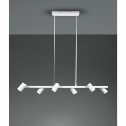 Luminaires Trio Suspensions|Suspension Trio MARLEY Blanc, 6 lumières