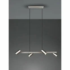 Luminaires Trio Suspensions|Suspension Trio MARLEY Nickel mat, 4 lumières