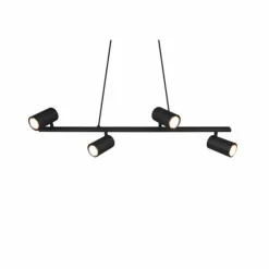 Luminaires Trio Suspensions|Suspension Trio MARLEY Noir, 4 lumières