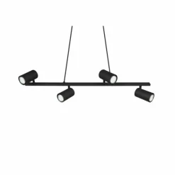 Luminaires Trio Suspensions|Suspension Trio MARLEY Noir, 4 lumières