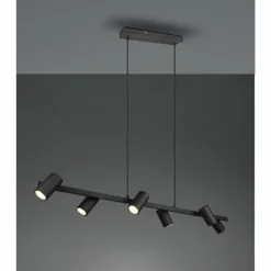 Luminaires Trio Suspensions|Suspension Trio MARLEY Noir, 6 lumières