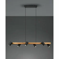 Luminaires Trio Suspensions|Suspension Trio MARLEY Noir, 6 lumières