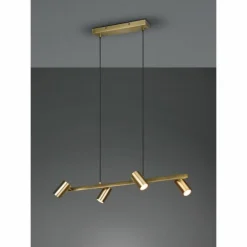 Luminaires Trio Suspensions|Suspension Trio Marley Vieux laiton, 4 lumières