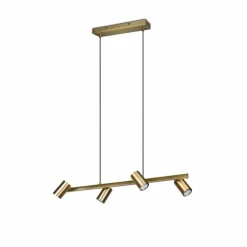 Luminaires Trio Suspensions|Suspension Trio Marley Vieux laiton, 4 lumières