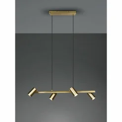 Luminaires Trio Suspensions|Suspension Trio Marley Vieux laiton, 4 lumières