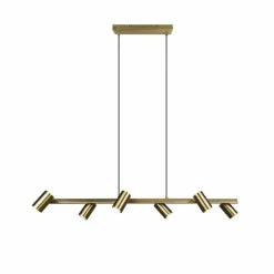 Luminaires Trio Suspensions|Suspension Trio Marley Vieux laiton, 6 lumières