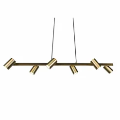 Luminaires Trio Suspensions|Suspension Trio Marley Vieux laiton, 6 lumières