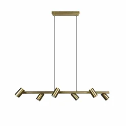 Luminaires Trio Suspensions|Suspension Trio Marley Vieux laiton, 6 lumières
