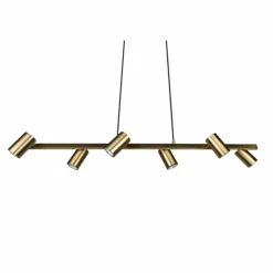 Luminaires Trio Suspensions|Suspension Trio Marley Vieux laiton, 6 lumières