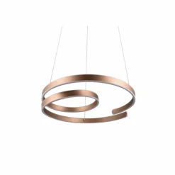 Luminaires Trio Éclairage Led|Suspension Trio Marnie LED Brun, 1 lumière