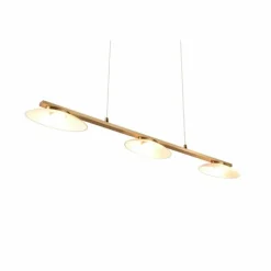 Luminaires Trio Éclairage Led|Suspension Trio Merton LED Laiton, 3 lumières