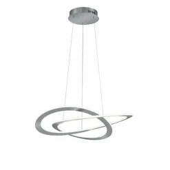 Luminaires Trio Éclairage Led|Suspension Trio OAKLAND LED Nickel mat, 1 lumière