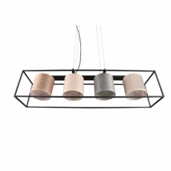 Luminaires Trio Suspensions|Suspension Trio Ross Noir, 4 lumières