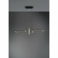Luminaires Trio Éclairage Led|Suspension Trio Salinas LED Noir, 1 lumière