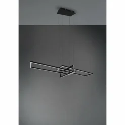 Luminaires Trio Éclairage Led|Suspension Trio Salinas LED Noir, 1 lumière