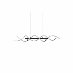 Luminaires Trio Éclairage Led|Suspension Trio Sequence LED Aluminium, Noir, 1 lumière