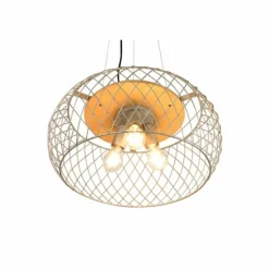 Luminaires Trio Suspensions|Suspension Trio Tamil Brun foncé, Nickel mat, 3 lumières