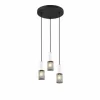 Luminaires Trio Suspensions|Suspension Trio TOSH Noir, 3 lumières