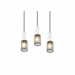 Luminaires Trio Suspensions|Suspension Trio TOSH Noir, 3 lumières