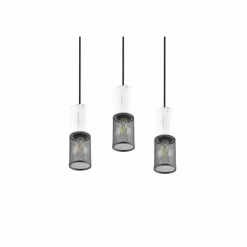 Luminaires Trio Suspensions|Suspension Trio TOSH Noir, 3 lumières