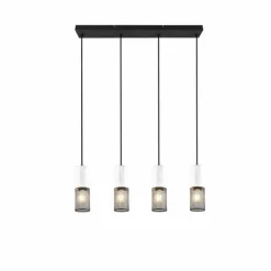 Luminaires Trio Suspensions|Suspension Trio TOSH Noir, 4 lumières