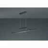 Luminaires Trio Éclairage Led|Suspension Trio Trajan LED Noir, 3 lumières