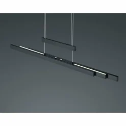 Luminaires Trio Éclairage Led|Suspension Trio Trajan LED Noir, 3 lumières