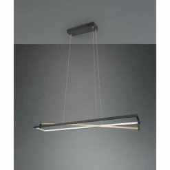 Luminaires Trio Éclairage Led|Suspension Trio-Leuchten Edge LED Noir, 1 lumière