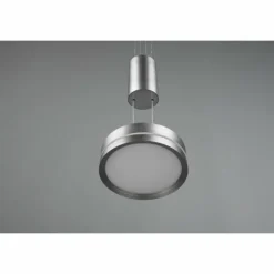 Luminaires Trio Éclairage Led|Suspension Trio-Leuchten Franklin LED Nickel mat, 1 lumière