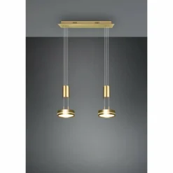 Luminaires Trio Éclairage Led|Suspension Trio-Leuchten Franklin LED Laiton, 2 lumières