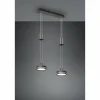 Luminaires Trio Éclairage Led|Suspension Trio-Leuchten Franklin LED Anthracite, 2 lumières