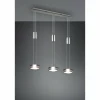 Luminaires Trio Éclairage Led|Suspension Trio-Leuchten Franklin LED Nickel mat, 3 lumières