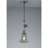 Luminaires Trio Suspensions|Suspension Trio-Leuchten Gotham Brun foncé, Argenté, 1 lumière