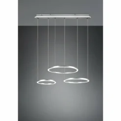 Luminaires Trio Suspensions|Suspension Trio-Leuchten Morrison LED Nickel mat, 1 lumière