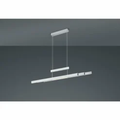 Luminaires Trio Éclairage Led|Suspension Trio-Leuchten Trajan LED Nickel mat, 3 lumières