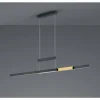 Luminaires Trio Éclairage Led|Suspension Trio-Leuchten Trajan LED Noir, 1 lumière