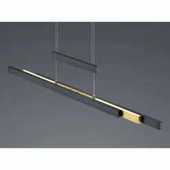Luminaires Trio Éclairage Led|Suspension Trio-Leuchten Trajan LED Noir, 1 lumière