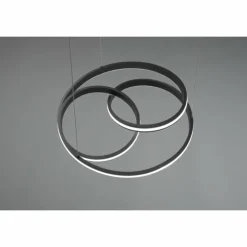 Luminaires Trio Éclairage Led|Suspension Trio-Leuchten Yara LED Noir, 1 lumière