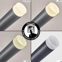 hofstein Éclairage Led|Suspension Térou LED Anthracite, 6 lumières