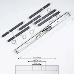 hofstein Éclairage Led|Suspension Térou LED Anthracite, 6 lumières
