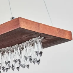 hofstein Suspensions|Suspension Versoix LED Chrome, Noir, 1 lumière
