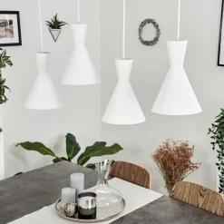 hofstein Suspensions|Suspension Vijes Blanc, 4 lumières