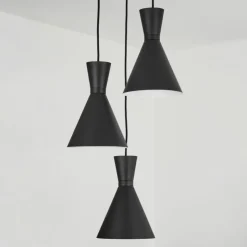 hofstein Suspensions|Suspension Vijes Noir, 3 lumières