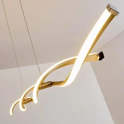 hofstein Éclairage Led|Suspension Wellington LED Acier inoxydable, 2 lumières