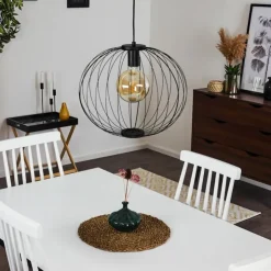 hofstein Suspensions|Suspension Wharua Noir, 1 lumière