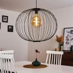 hofstein Suspensions|Suspension Wharua Noir, 1 lumière