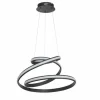 Luminaires Wofi Suspensions|Suspension WOFI TESS LED Noir, 1 lumière