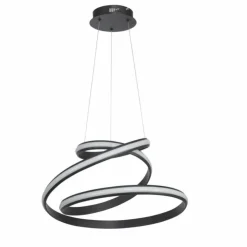 Luminaires Wofi Suspensions|Suspension WOFI TESS LED Noir, 1 lumière