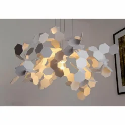 Luminaires Zava Luce Suspensions|Suspension Zavaluce Andromeda Blanc, 1 lumière